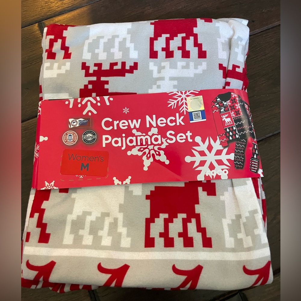 Univ of Alabama Pajama Set Christmas Crimson Tide